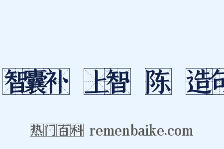 智囊补·上智·陈瓘造句是什么意思的图片